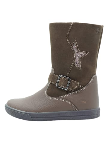 lamino Leder-Boots in Khaki