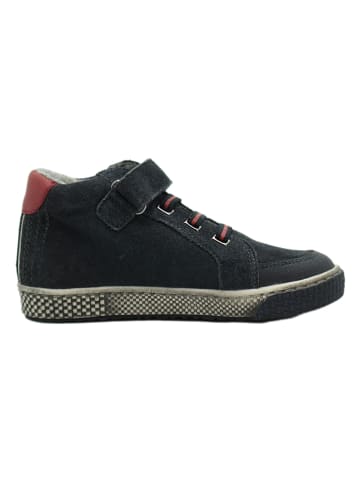 lamino Leren sneakers donkerblauw