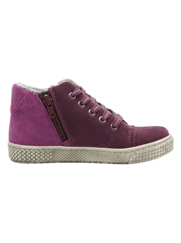 lamino Skórzane sneakersy w kolorze fioletowym