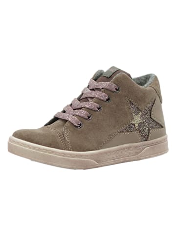 lamino Skórzane sneakersy w kolorze khaki