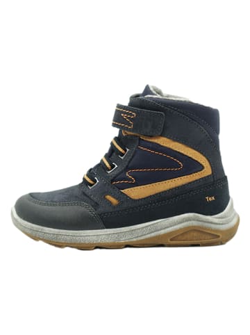 lamino Leren winterboots donkerblauw