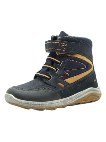 lamino Leder-Winterboots in Dunkelblau