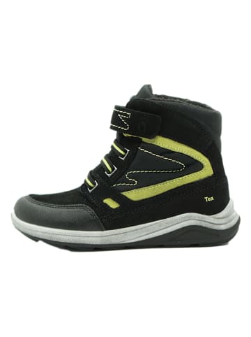 lamino Leren winterboots zwart