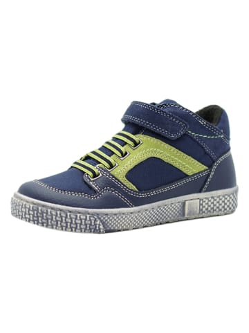 lamino Leder-Sneakers in Dunkelblau