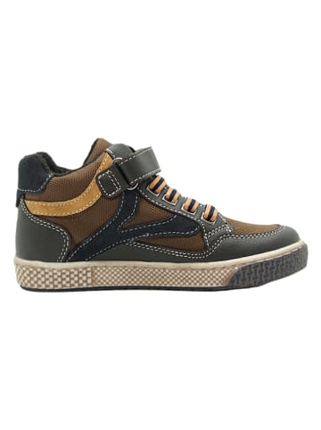 lamino Skórzane sneakersy w kolorze żółto-czarnym