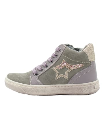 lamino Leder-Sneakers in Grau