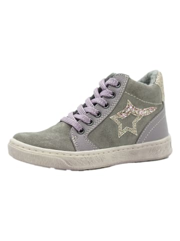 lamino Skórzane sneakersy w kolorze szarym