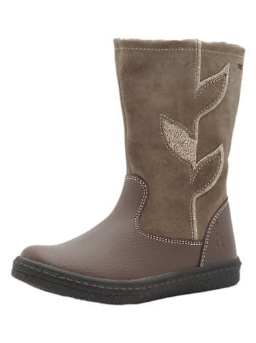 lamino Leder-Boots in Mauve
