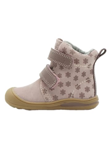 lamino Leren boots paars/grijs