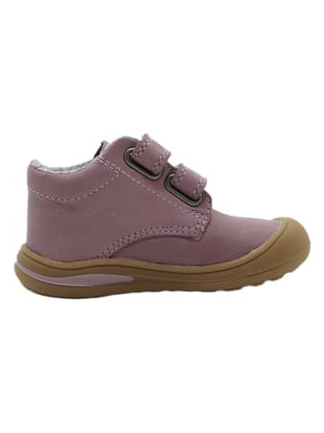 lamino Leren sneakers lichtroze