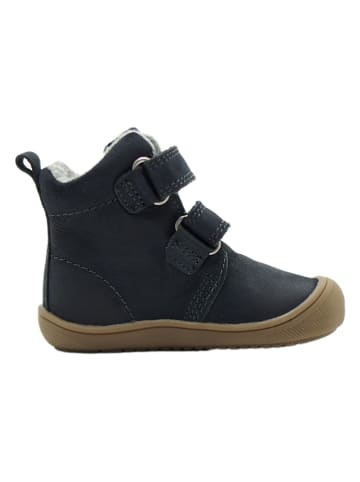 lamino Leder-Boots in Dunkelblau