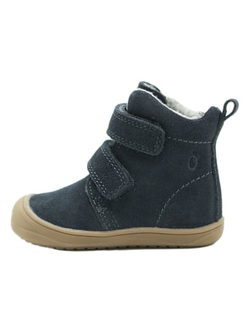 lamino Leder-Boots in Dunkelblau