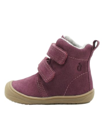 lamino Leder-Boots in Lila