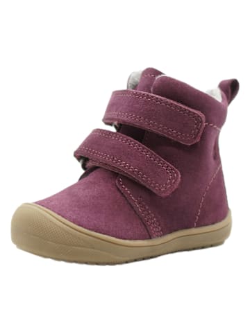 lamino Leder-Boots in Lila