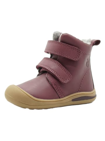 lamino Leder-Boots in Rot