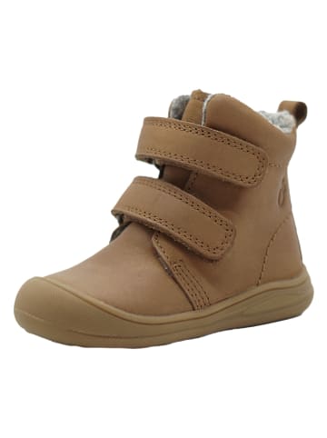 lamino Leder-Boots in Hellbraun