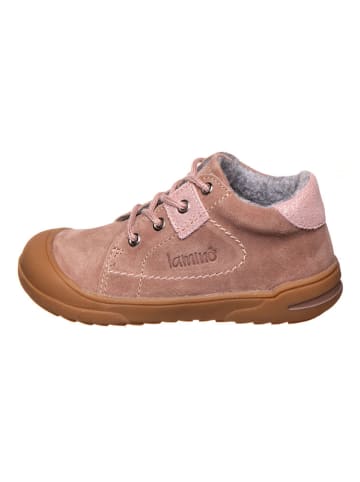 lamino Leder-Sneakers in Altrosa
