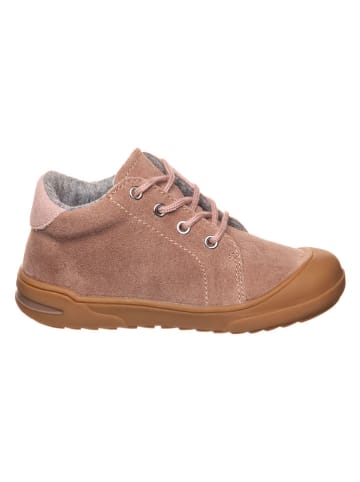 lamino Skórzane sneakersy w kolorze szaroróżowym