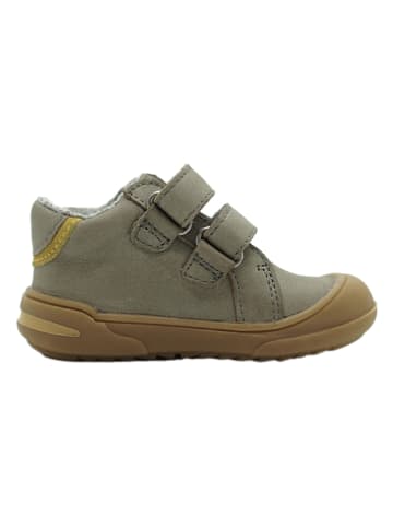lamino Leren sneakers grijs