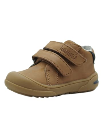 lamino Skórzane sneakersy w kolorze jasnobrązowym