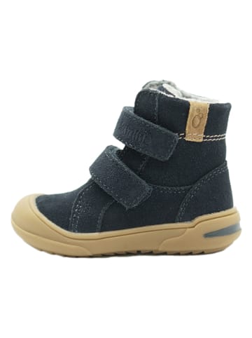 lamino Leren boots donkerblauw