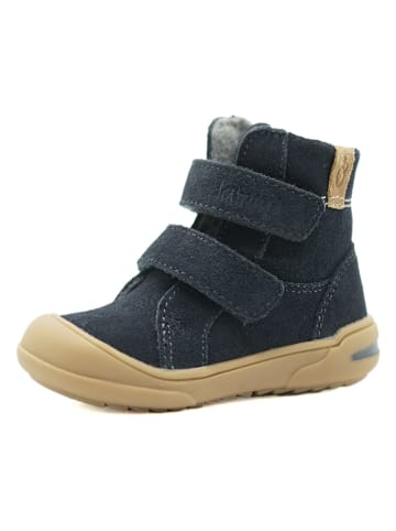lamino Leren boots donkerblauw