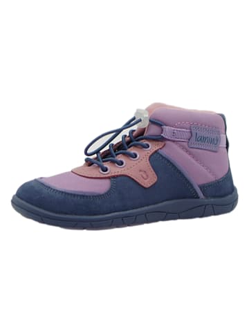 lamino Leren barefootschoenen lichtroze/blauw
