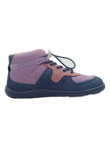 lamino Leren barefootschoenen lichtroze/blauw