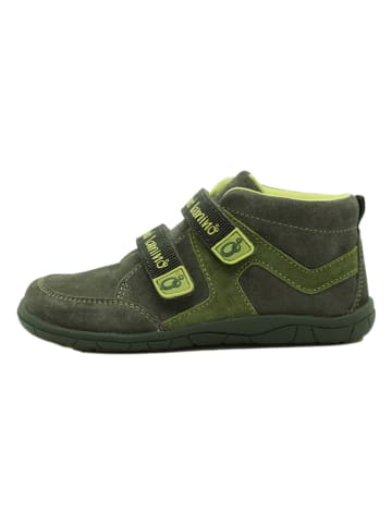 lamino Leren barefootschoenen kaki
