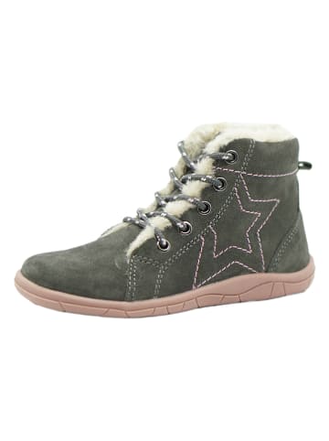 lamino Leder-Barfußschuhe in Grau