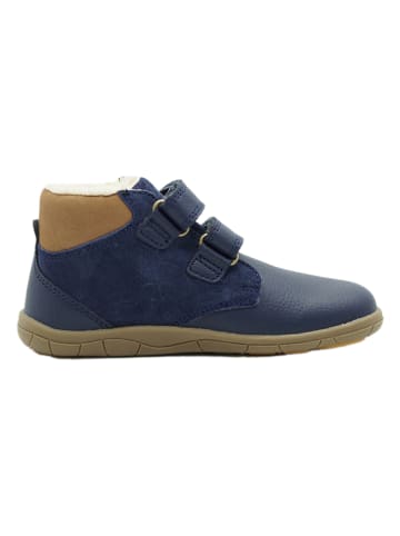 lamino Leren barefootschoenen donkerblauw