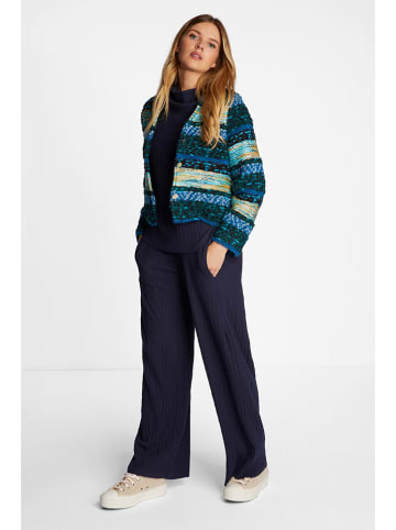 Rich & Royal Cardigan in Blau/ Gelb