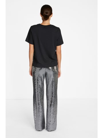 Rich & Royal Hose in Silber/ Schwarz