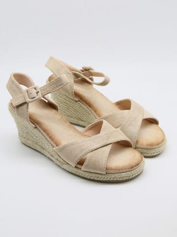 Bellucci Sleehaksandalen beige