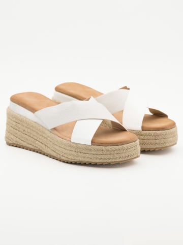 Belucci Sleehakslippers wit
