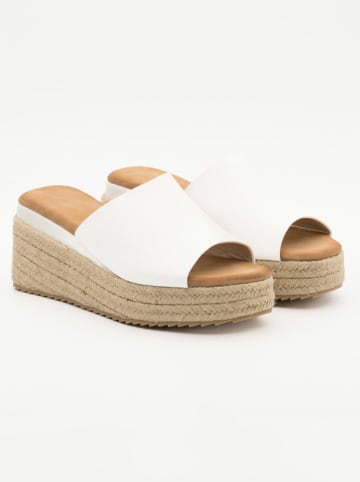 Bellucci Sleehakslippers wit