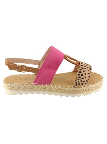 Belucci Sandalen roze/lichtbruin