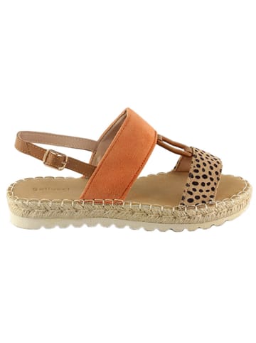 Belucci Sandalen oranje/lichtbruin