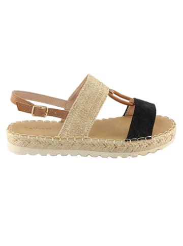 Bellucci Sandalen in Beige/ Schwarz