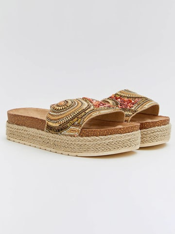 Bellucci Slippers meerkleurig/goudkleurig