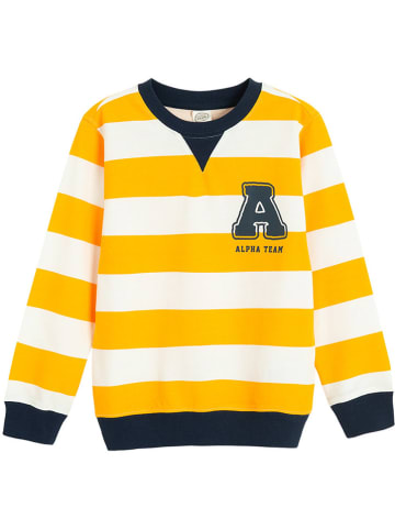 COOL CLUB Sweatshirt wit/geel/donkerblauw