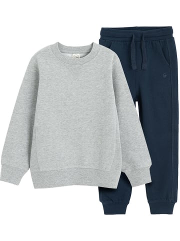 COOL CLUB 2-delige outfit grijs/donkerblauw