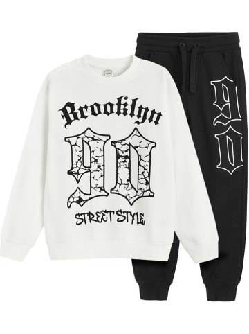 COOL CLUB 2-delige outfit wit/zwart