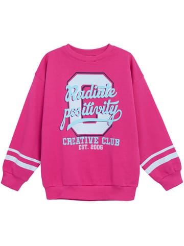 COOL CLUB Bluza w kolorze różowo-białym
