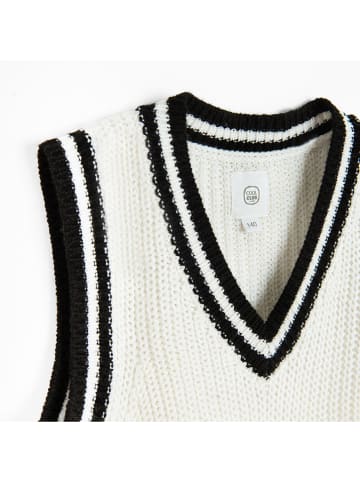 COOL CLUB Pullunder in Weiß/ Schwarz