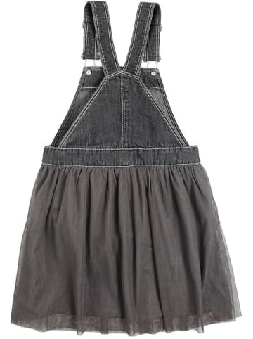 COOL CLUB Jeans-Latzkleid in Anthrazit