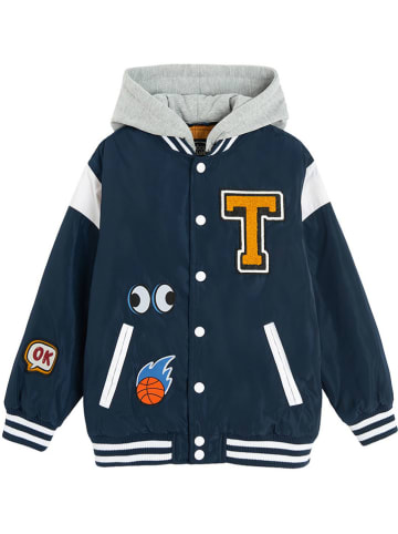 COOL CLUB Blouson in Dunkelblau/ Gelb/ Grau