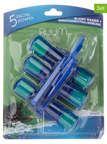 Ruum 6er-Set: WC-Steine "5-fache Power Pine", 6 x 3 Stück, je 50 g