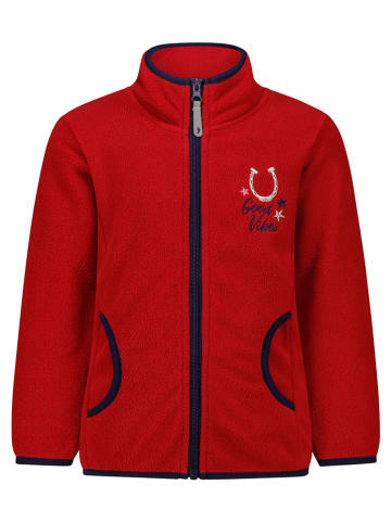 Salt and Pepper Fleecejacke in Rot