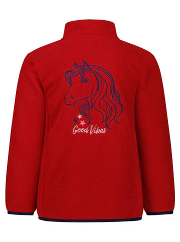 Salt and Pepper Fleecejacke in Rot